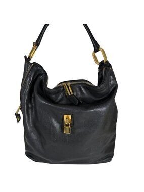 Marc Jacobs Paradise Kate Lambskin Studded Zipper Slouchy Hobo Shoulder Bag